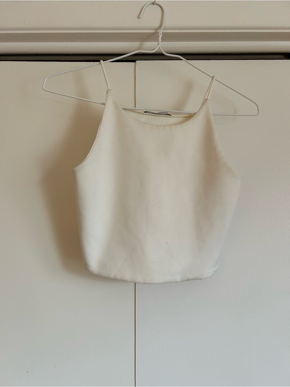 Zara White Crop Top